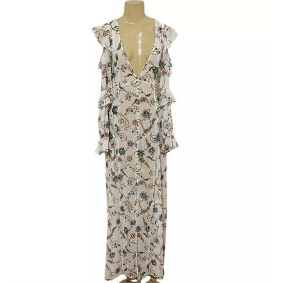For Love & Lemons Elyse Ruffled Maxi Dress - Picture 6 of 12